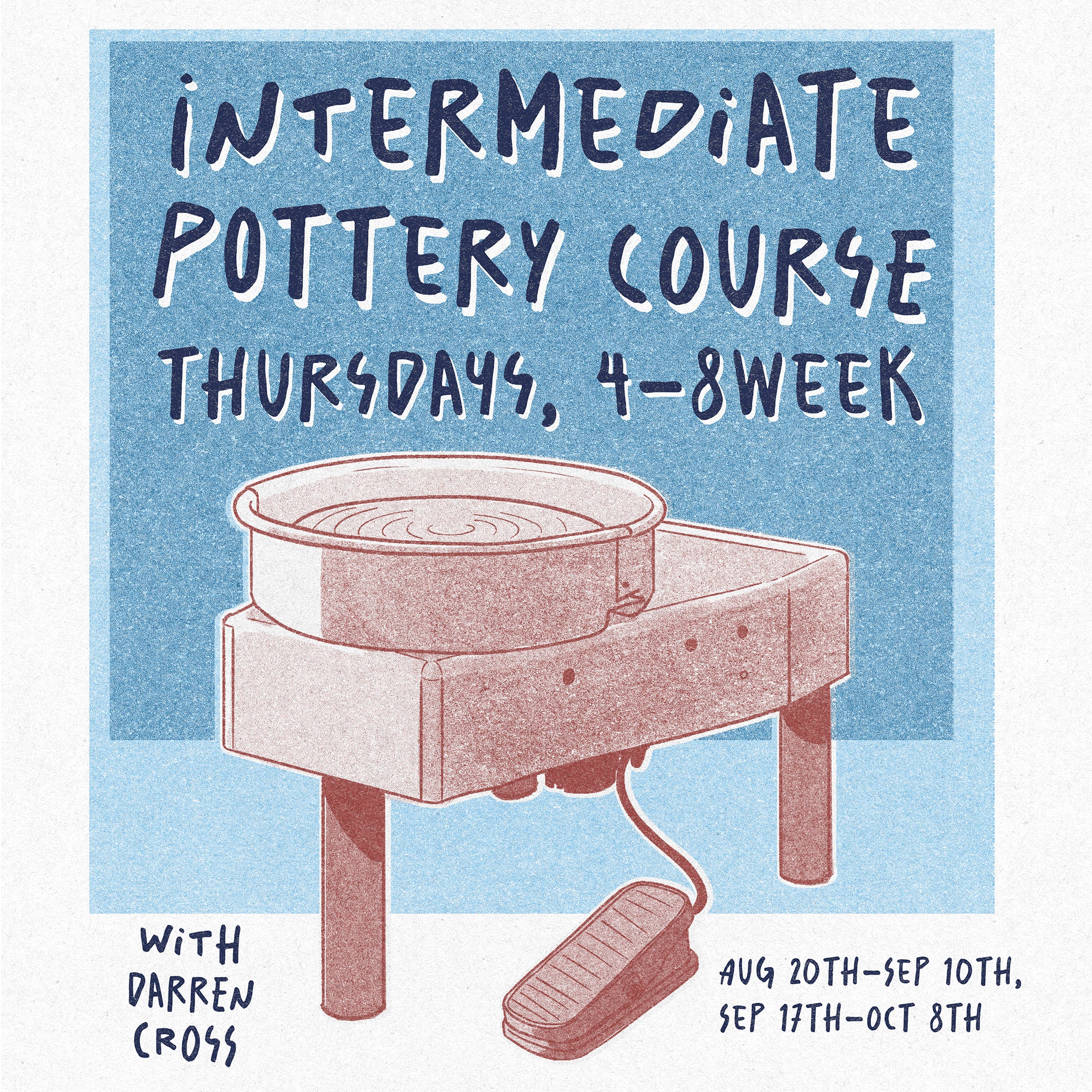 Intermediate Pottery Course  4-8 Weeks Thursday Evening